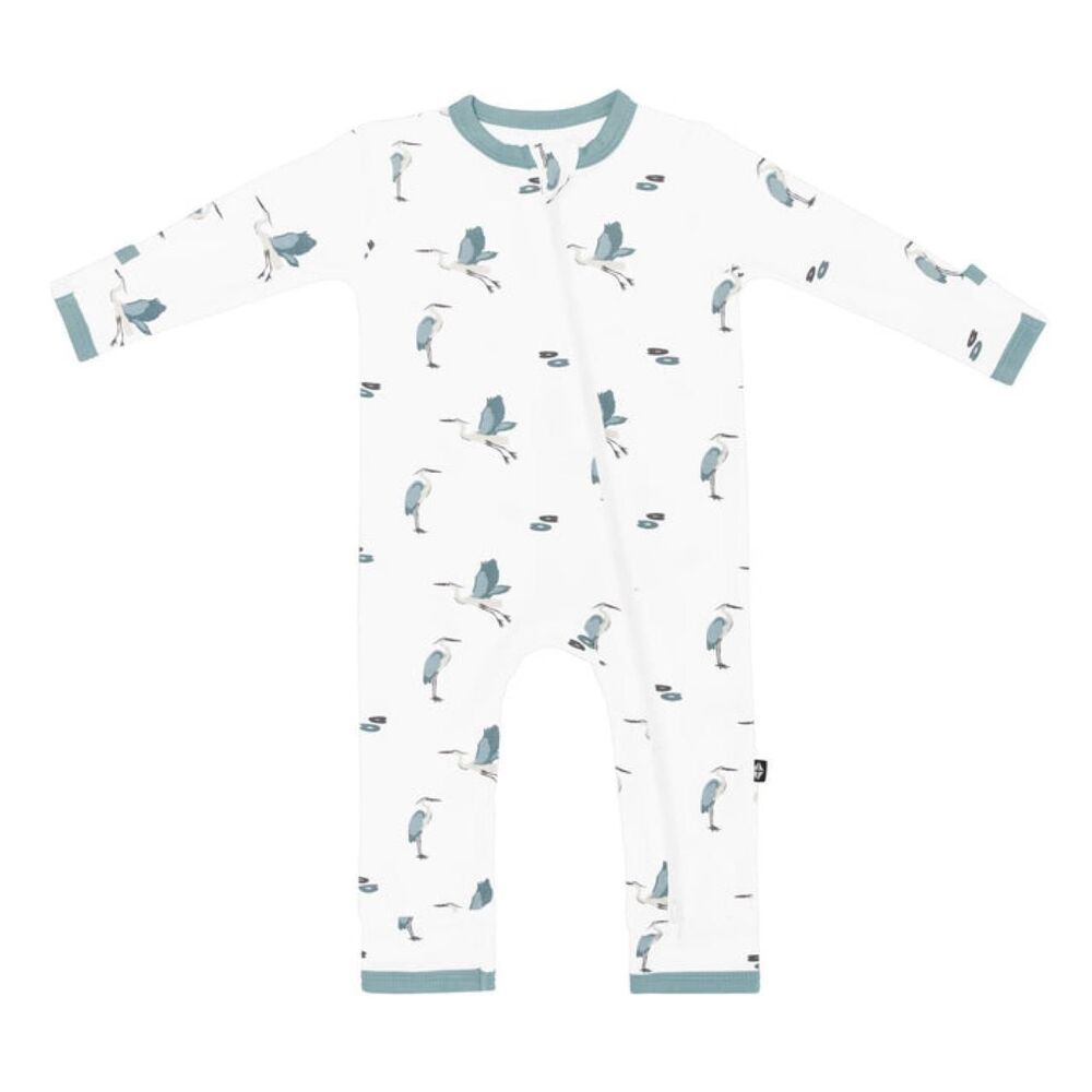 Kyte Baby Zippered Romper in Blue Heron
